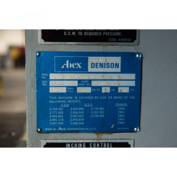 Abex Denison Multipress Hydraulic C- Frame Press 2 Ton #2 image