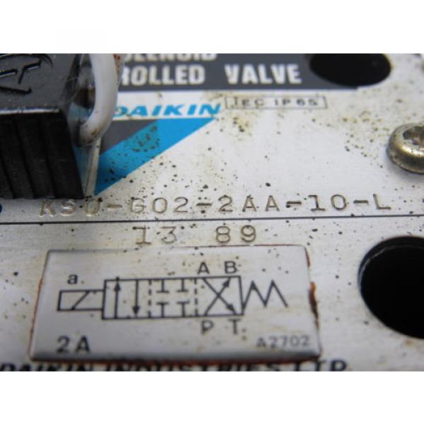 Daikin KSO-G02-2AA-10-L Hydraulic Solenoid Control Valve 100V Coil #8 image