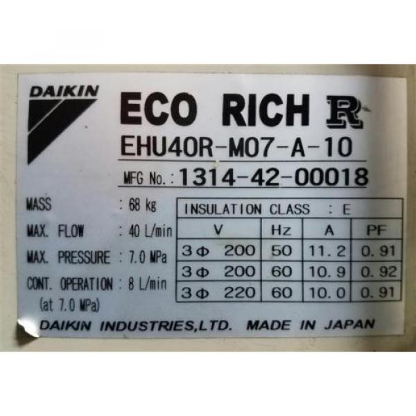 EHU40R-M07-A-10 Ecorich Hydraulic Unit for Makino A55 #4 image