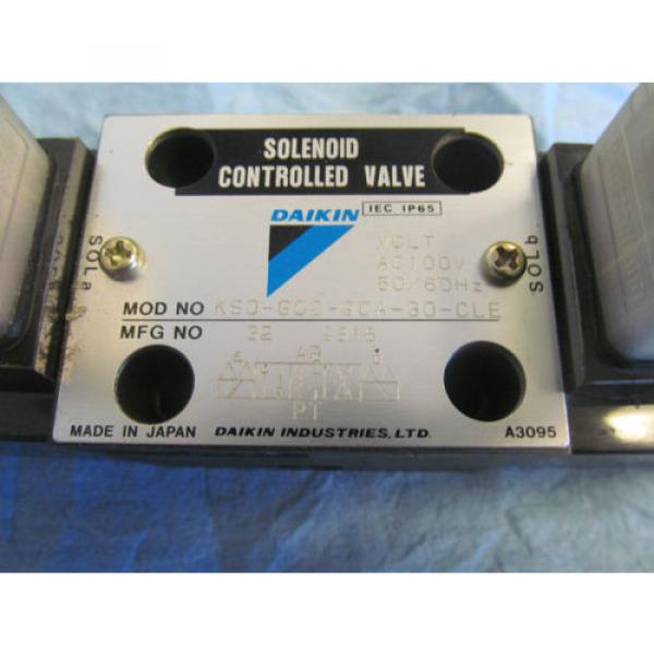 origin Daikin Solenoid Controlled Valve with Connectors KSO G02 9CA 30 CLE #3 image