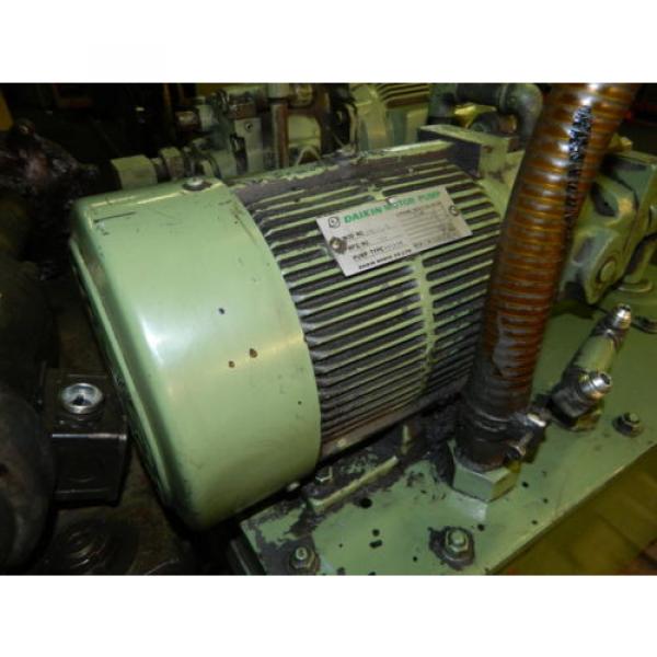 Daikin 2 HP Oil Hydraulic Unit, # Y473063-1, Daikin Pump # V15A1R-40, Used #2 image