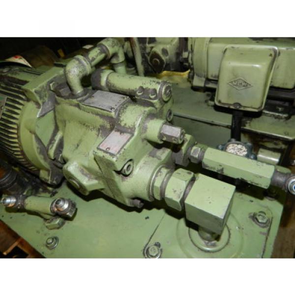 Daikin 2 HP Oil Hydraulic Unit, # Y473063-1, Daikin Pump # V15A1R-40, Used #3 image