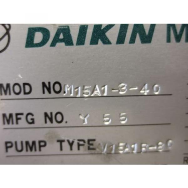 DAIKIN HYDRAULIC OIL MOTOR PUMP M15A1-3-40 PISTON PUMP PVS-1B-16N3-Z-E13 #4 image