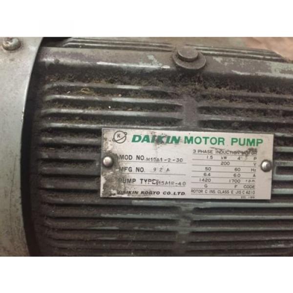 Daikin Pump V15A1R-40 w/Motor M15A1-2-30 MI5AI-2-30 FREE SHIPPING #4 image