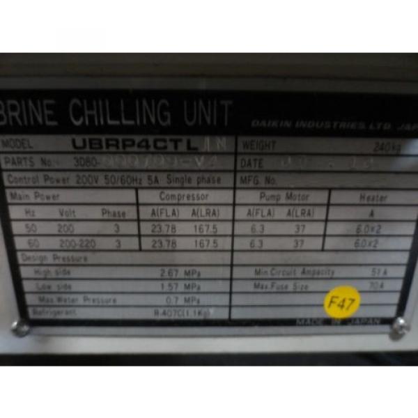 Daikin 3D80-000709-V4 Brine Chilling Unit ACRO UBRP4CTLIN Used As-Is #7 image