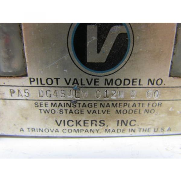 Vickers PA5-DG4S4LW-012N-B-60 Hydraulic Pilot Valve Directional 120V #9 image