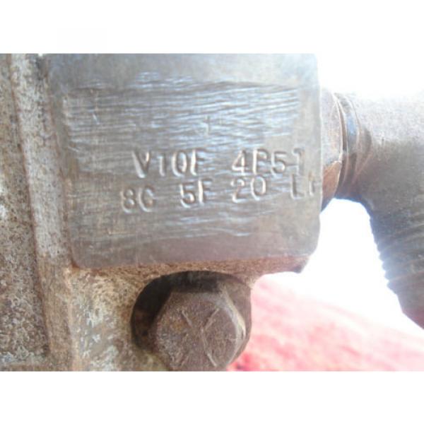 Vickers Hydraulic Pump - Model# V10F 4P5-1 8C 5F 20 L turns well #2 image