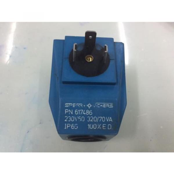 SPERRY VICKERS PN 617486 SOLENOID COIL 230V 60HZ for Hydraulic Valves #2 image