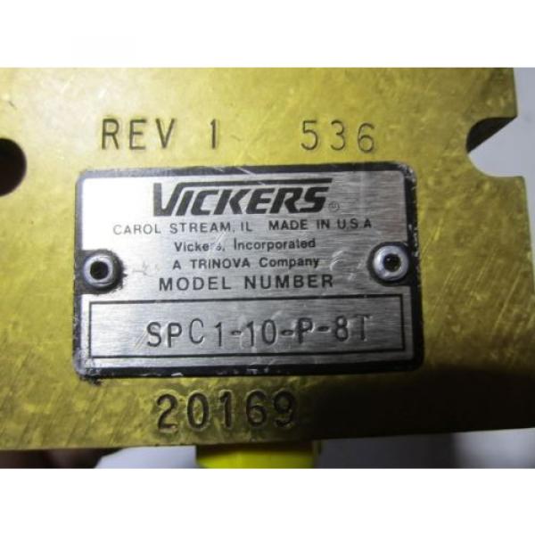 Vickers Reversible Hydraulic Check Valve Cartridge SPC1-10-P-8T #4 image