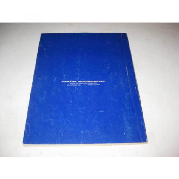 1960 VICKERS Machinery Division INDUSTRIAL HYDRAULICS MANUAL 935100 #2 image