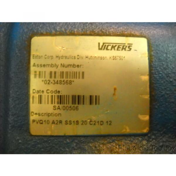 origin Vickers PVQ10 A2R SS1S 20 C21D 12 Inline Piston Pump 02-348568 #5 image