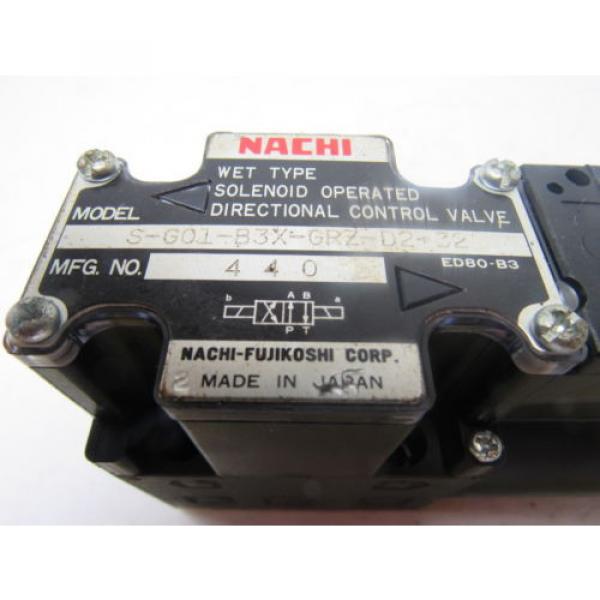 Nachi S-G01-B3X-GRZ-D2-32 Hydraulic Solenoid Directional Control Valve #9 image