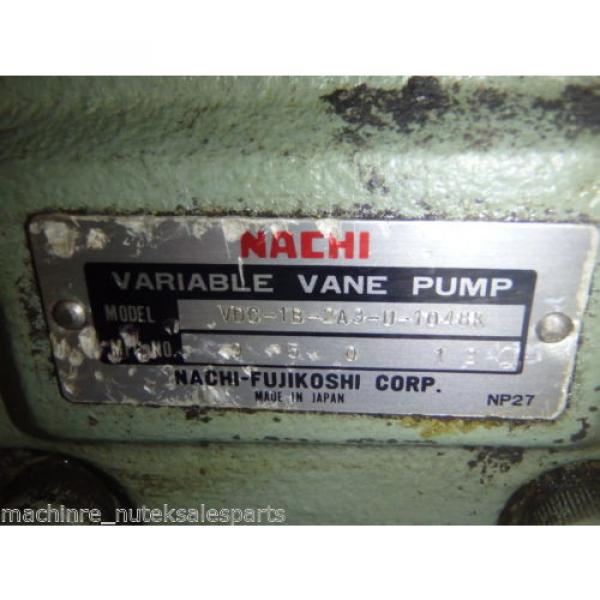Nachi Variable Vane Pump VDC-1B-2A3-U-1048K_VDC1B2A3U1048K AS-IS #6 image