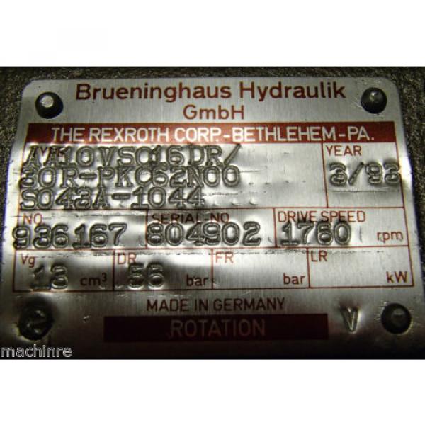 Rexroth Brueninghaus Hydromatik pumps AA10VS016DR/30R-PKC62N00-S043A-1044 #5 image