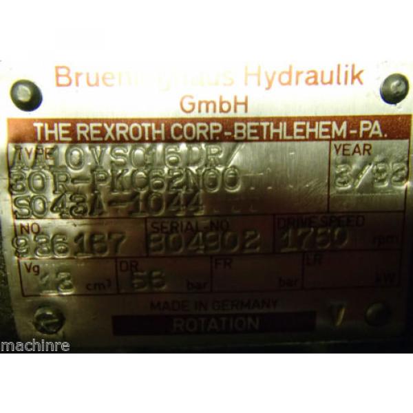 Rexroth Brueninghaus Hydromatik pumps AA10VS016DR/30R-PKC62N00-S043A-1044 #6 image