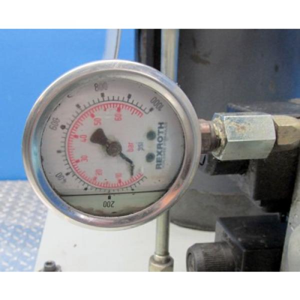 REXROTH HS-43 BALDOR 1-1/2 HP HYDRAULIC OIL RESERVOIR pumps w/ 85 GALLON TANK #3 image