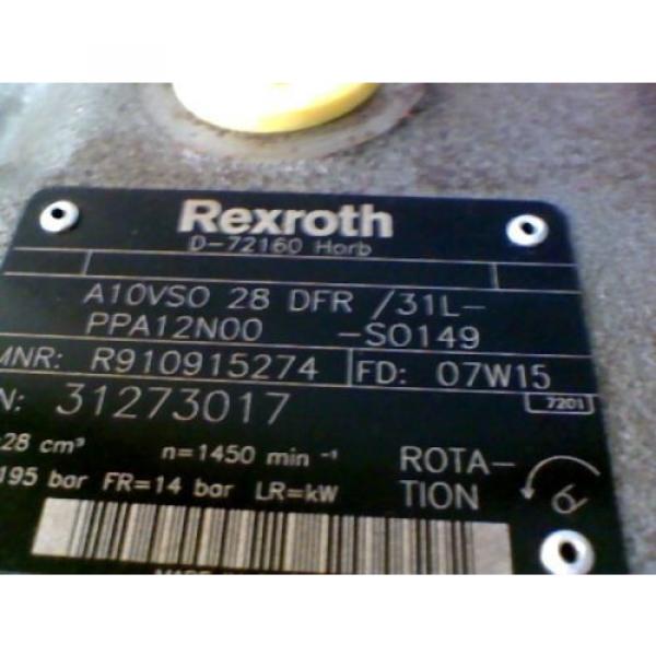 Rexroth A10VS0 28 DFR / 31L Variable Axle pumps, D-72160 D7W15, 7/8#034; shaft #2 image