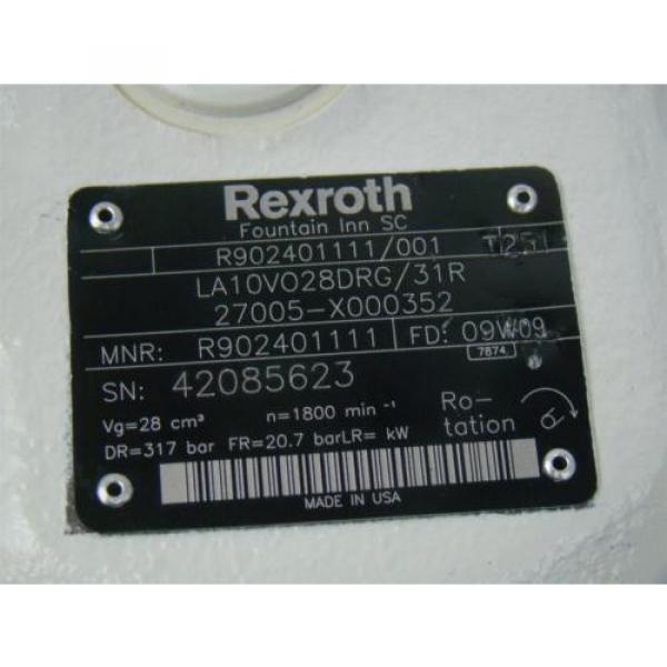 Rexroth hydraulic piston pumps LA10V028DRG/31R 27005-X000352 R902401111 #8 image
