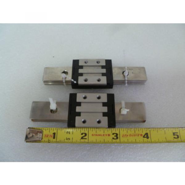 PAIR OF REXROTH R044389401 Linear Slide Rails 7210 4 INCH #1 image