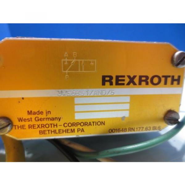 REXROTH SOLENOID VALVE 3WE6B51/AND/5 #2 image