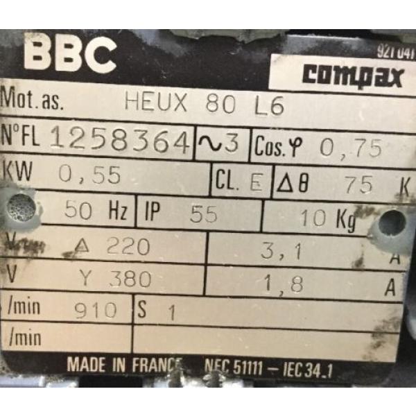 BBC Motor+ REXROTH Hydraulik pumpse / HEUX 80 L6 + 28    4 #5 image
