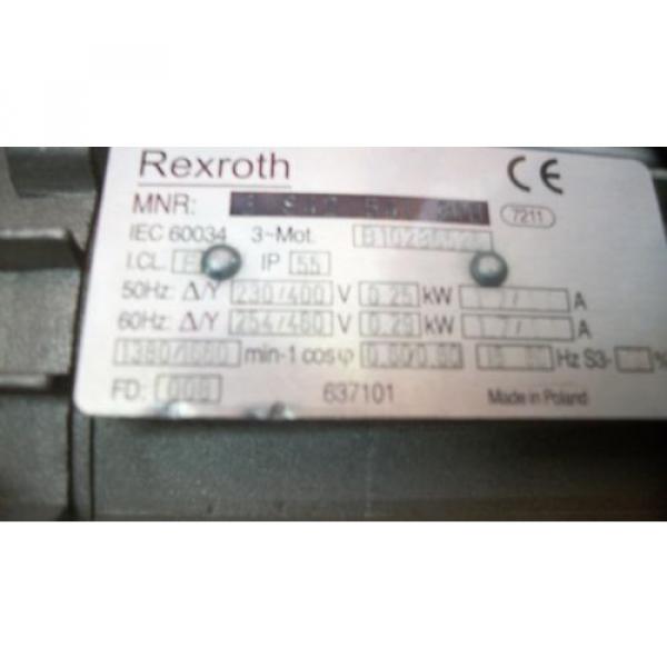 Rexroth Motor MNR: 3 842 541 310 right angle Rexroth 14:1 3 842 527 865 Reducer #2 image