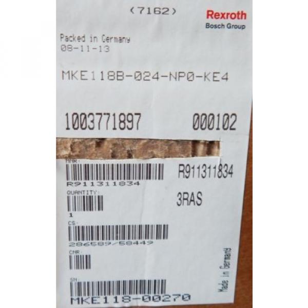 Rexroth Permanent Magnet Motor MKE 118B-024-NP0-KE4 - unused/OVP - #3 image