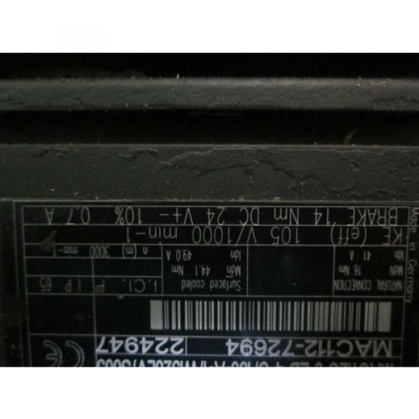 Rexroth MAC112 MAC112C-0-ED-4-C/130-A-1/WI520LV/S005 Permanent Magnet Motor #10 image