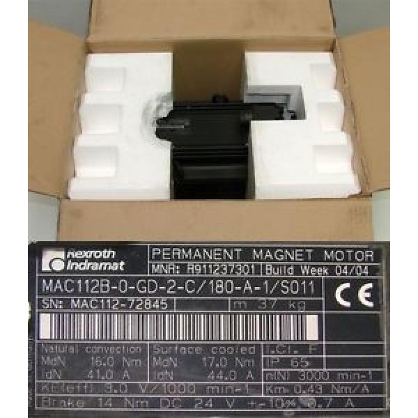 Rexroth MAC112B-0-BD-2/180-1-1/SO11 Permanent Magnet Motor -unused- #1 image