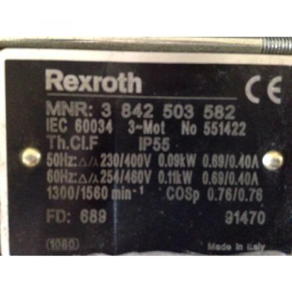 Rexroth MNR 3 842 503 582 Motor amp; Rexroth Winkelgetriebe GS 13 -1  i=20 #6 image