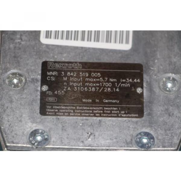 Bosch/Rexroth 3-842-519-005 Gear Box For Conveyor Drive 3842519005 origin #4 image