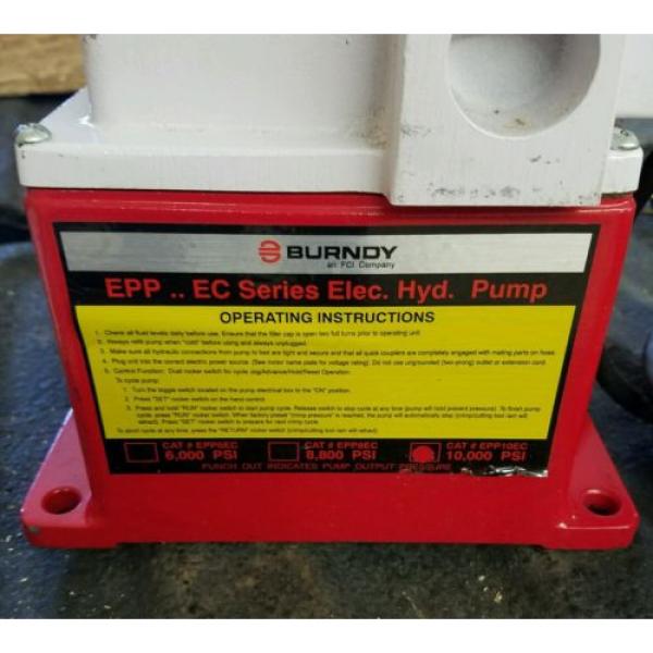 Burndy EPP OTC 10K psi hydraulic pump crimper cutter punch Thomas Betts EPP-EC #2 image