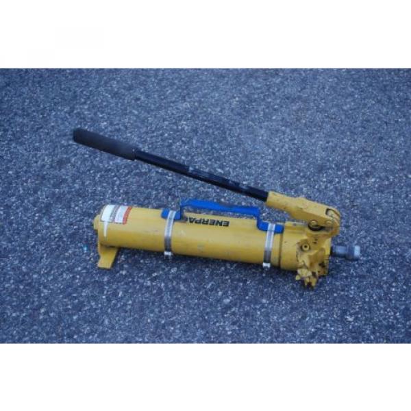 ENERPAC P-80 HYDRAULIC HAND PUMP 10,000PSI MAX W/ FEMALE COUPLER &amp; HANDLE #1 image