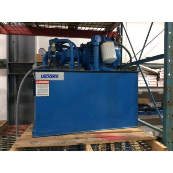 Vickers 15hp hydraulic pump w/tank, 411AK00079A, PSSCA1060P045DX, Eaton System #1 image