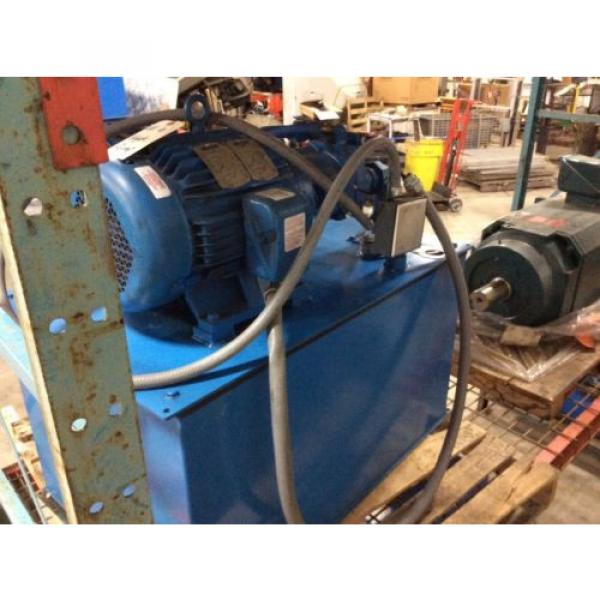 Vickers 15hp hydraulic pump w/tank, 411AK00079A, PSSCA1060P045DX, Eaton System #4 image