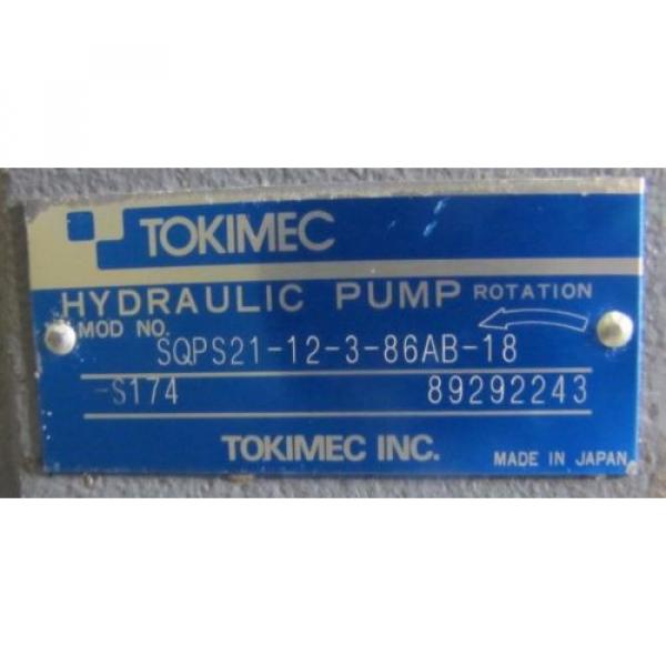 TOKIMEC SQPS21-12-3-86AB-18-S174 1-1/16&#034; SHAFT HYDRAULIC PUMP #2 image