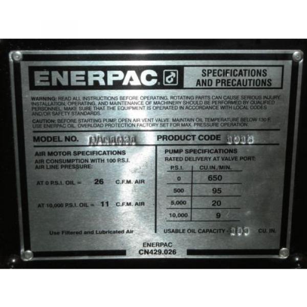 PAM-1021 Rebuilt Enerpac Air/Hydraulic Pump, 10,000psi, 2Way Valve #4 image