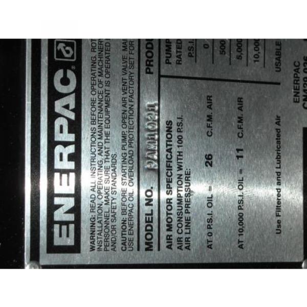PAM-1021 Rebuilt Enerpac Air/Hydraulic Pump, 10,000psi, 2Way Valve #5 image