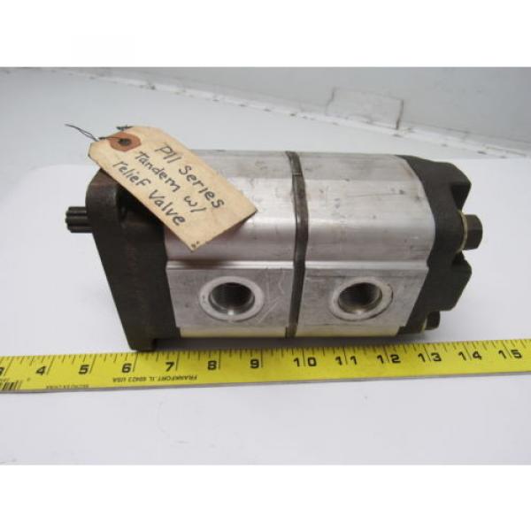 Commercial Shearing P11 Tandem Hydraulic Pump W/Relief Valve #3 image