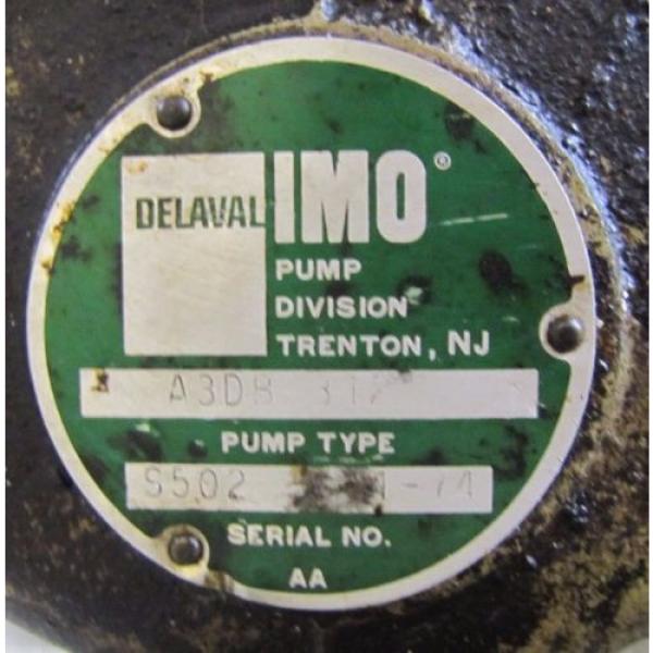 DELAVAL IMO A3DB 312 A3DB312 2&#034; APPROXIMATE SHAFT DIAMETER HYDRAULIC PUMP #2 image