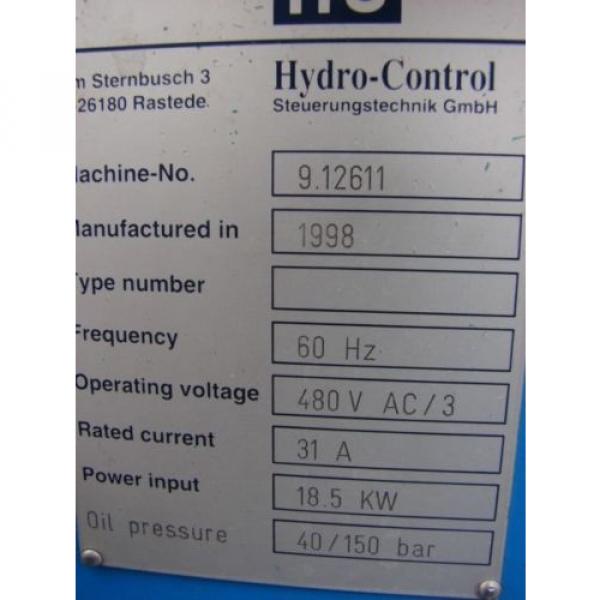 Hydraulic Power Unit 18.5 KW, 40/150 Bar #3 image