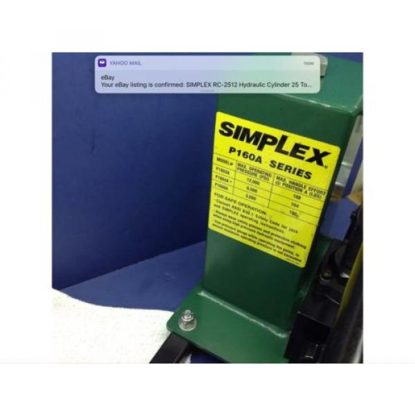 Simplex Hydraulic Pump P1604A 148 Cubic Inches, 6500 psi NEW! #4 image
