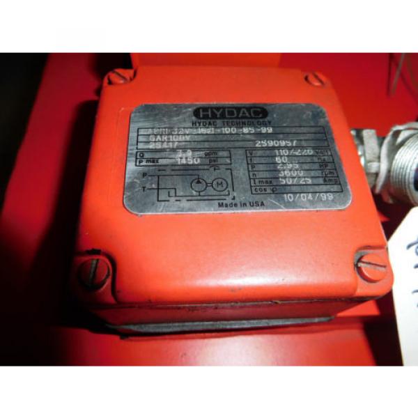 Hydac CA8RF32V1.5-100-85-99 Hydraulic Power Unit Motor 3HP 4GPM 115VAC 1Phase #2 image