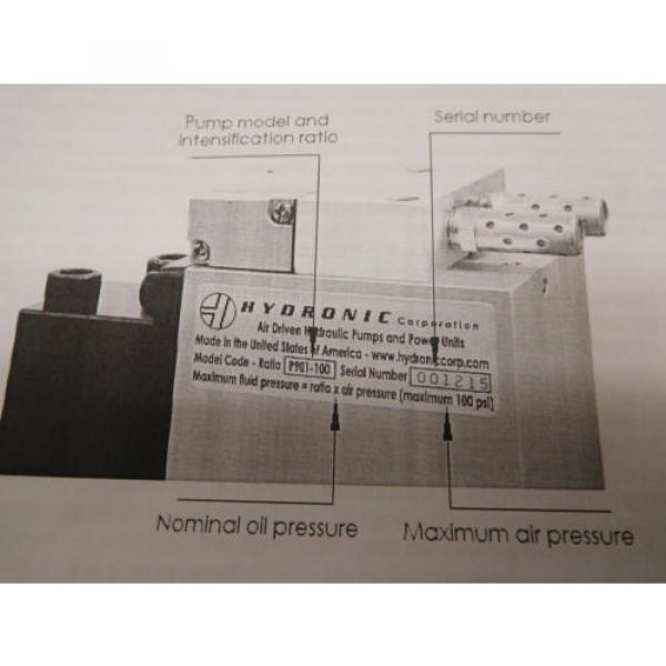 Hydronic P901-40 Pneumatic Hydraulic Pump Intensifier Unit 40:1 Ratio #4 image