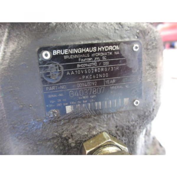 Brueninghaus Hydromatic AA10VS045DRG/31R-PKC62K03 Tandem Hydraulic Pump 02400439 #4 image