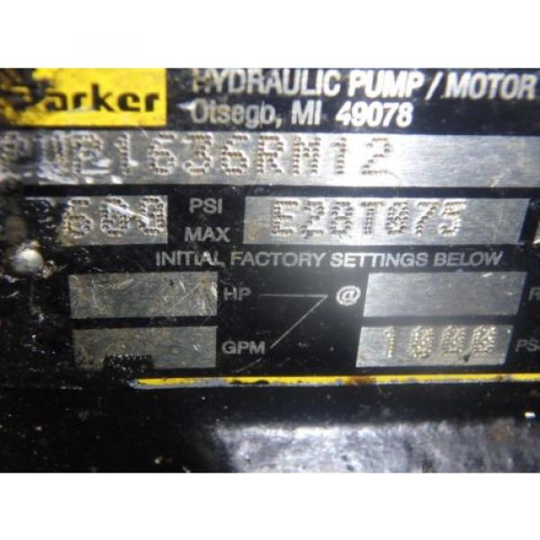 Parker Hydraulic Pump PVP1636RM12 W/MOTOR_3HP C143T17FZ1B_230/460 VOLT #3 image