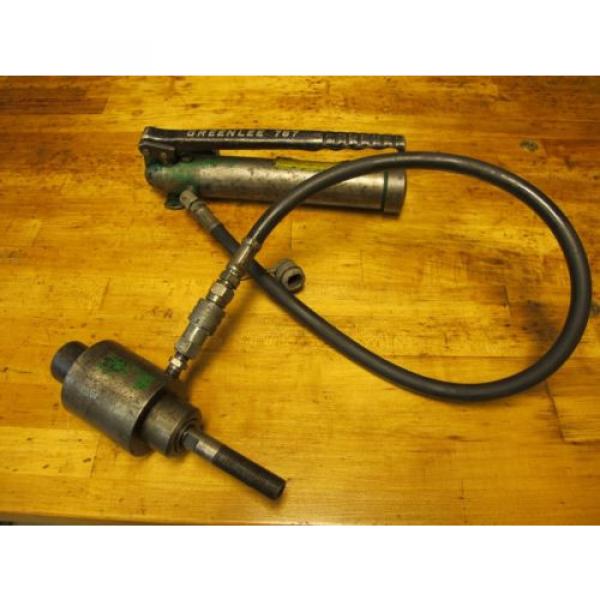 Greenlee Hydraulic Hand Pump 767 With assorted extras Tested Works. #1 image
