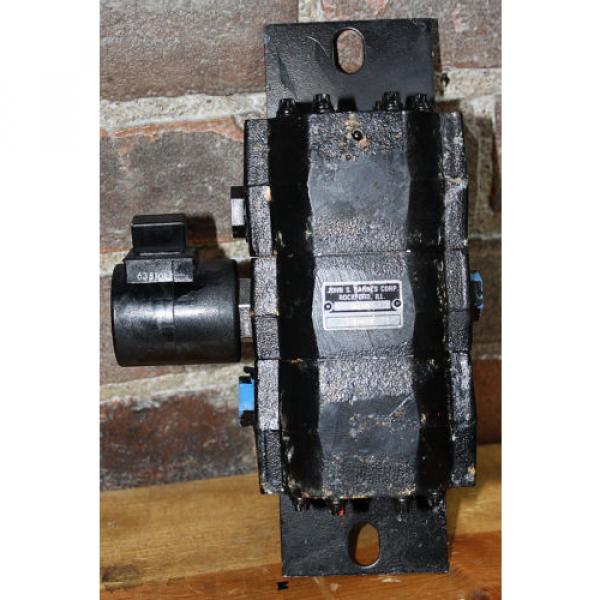 Barnes Corp Rotary Hydraulic Flow Divider #1020043 &amp; Hydraforce 6351012 Solenoid #2 image