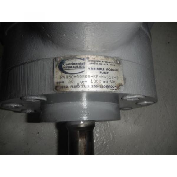 Continental PVR50-50B06-RF-W-513-D Hydraulic Pressure Comp. Vane Pump 50 GPM #3 image