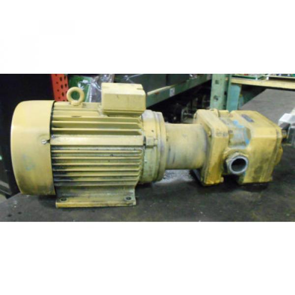 Vickers Hydraulic Pump GPA-63-E-20 R, w/ VEM AC Motor KMER100LX4, 3KW, Used #1 image